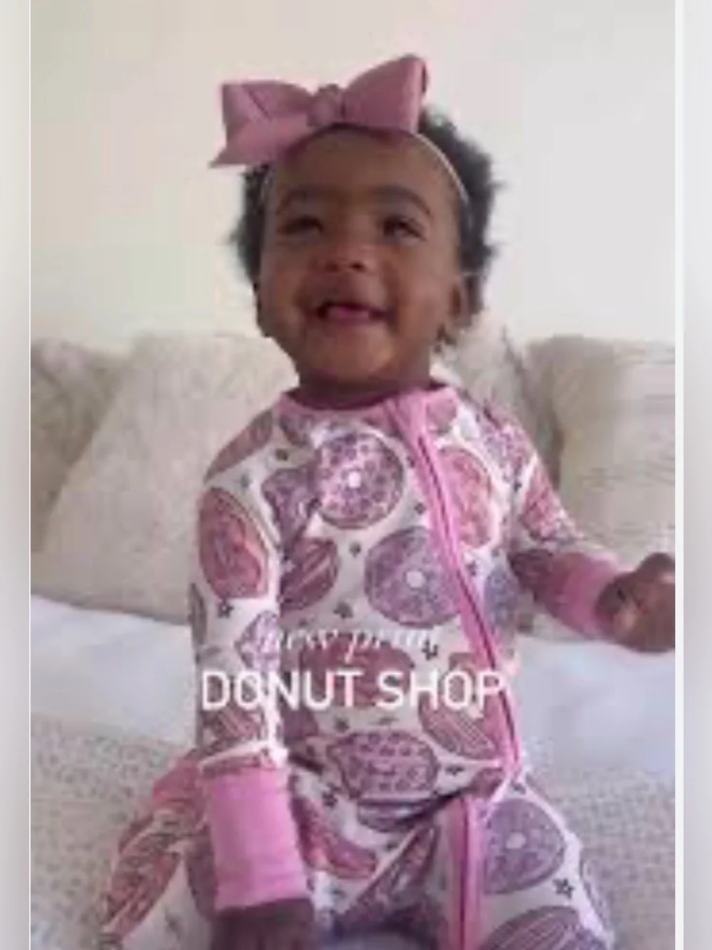 CADEN LANE Donut Shop Print Bamboo Convertible Sleeper - 6-12M